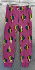 Hanna Andersson Kids Long Johns Sz 4 Organic Cotton Pink Snow Cone Pajama Pants