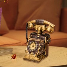 Vintage Resins Desk Rotary Dials Phone Replicas Home Theater Decorative Accent