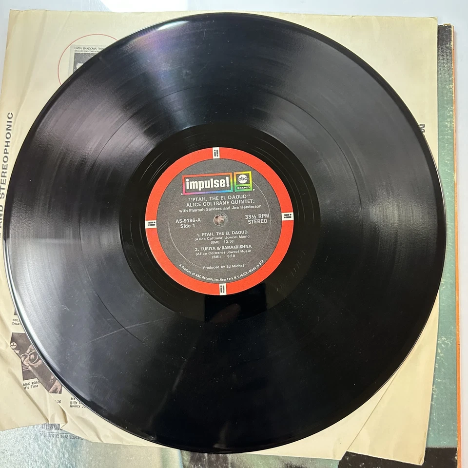 Ptah The El Daoud Record Vinyl Alice Coltrane Impulse AS-9196 - Image 4 of 4