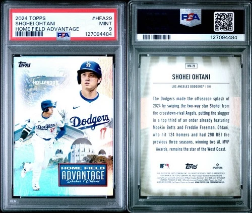 2024 Topps Update Series - Home Field Advantage Shohei Ohtani #HFA-29 PSA 9 Mint