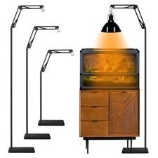 Heat Lamp Stand Reptile Light Stand with 360  Swing Arm, Height Adjustable 1...