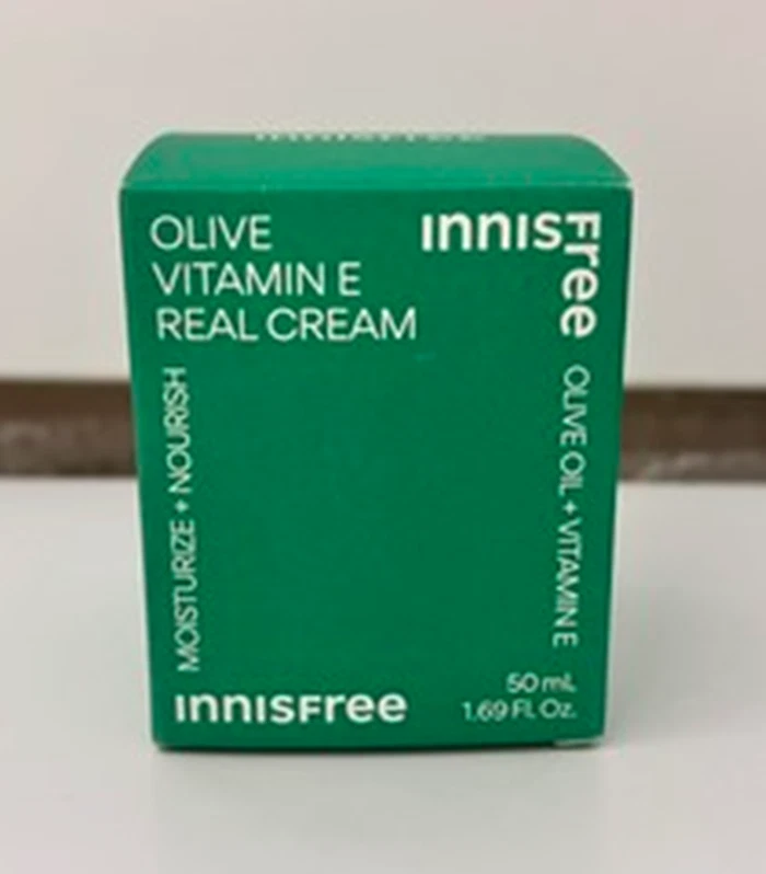 K-Beauty Innisfree оливковый витамин Е настоящий крем 50 мл глубокое увлажнение и питание кожи - Изображение 4 из 4