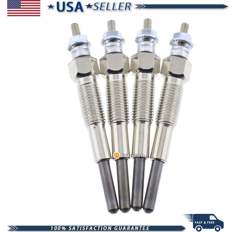 4 Pcs Glow Plug 185366190 TPN257 Perkins Engine 403D-15 404D-22 403D-17 403C-15