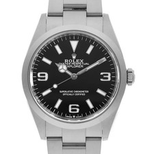 ROLEX Explorer 36 124270 black Random Number second hand mens