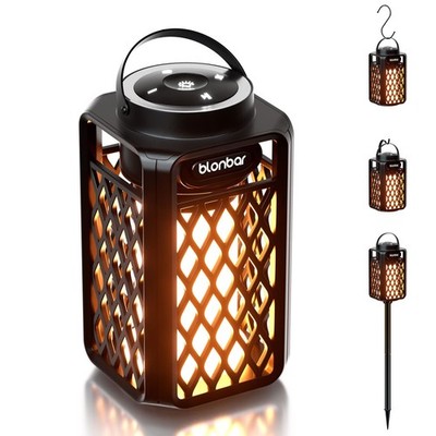 blonbar Outdoor Speakers Bluetooth Waterproof Patio with Torch Black