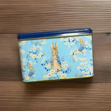 New English Teas Daisies Peter Rabbit Tea Tin with 40 English Breakfast Teabags