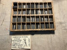 10 POINT S&B WESTMINSTER COMPLETE A-Z UPPER & LOWERCASE LETTERPRESS PRINT TYPE