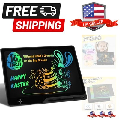 LCD Writing Tablet for Kids, Rechargeable 16 Inch Doodle Board,Easter Basket ...