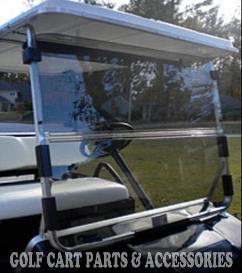 GOLFCO Club Car DS Clear Windshield '82-'00.5 *New In Box* Golf Cart Folding Acrylic