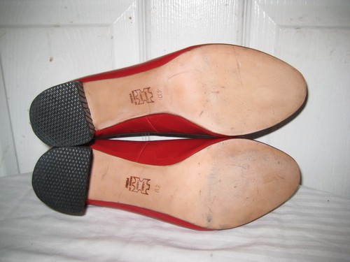 CREATURES OF COMFORT RED CHECKERED HEELS PUMPS SHOES SIZE 40 / 9.5 - Picture 6 of 12