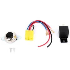Black 12V Wolo Air Horn Wiring Kit For Motorcycle Boat Car Marine Horn