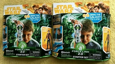 2 ~ Star Wars Force Link 2.0 Starter Set + Han Solo Figure BT Technology NEW.