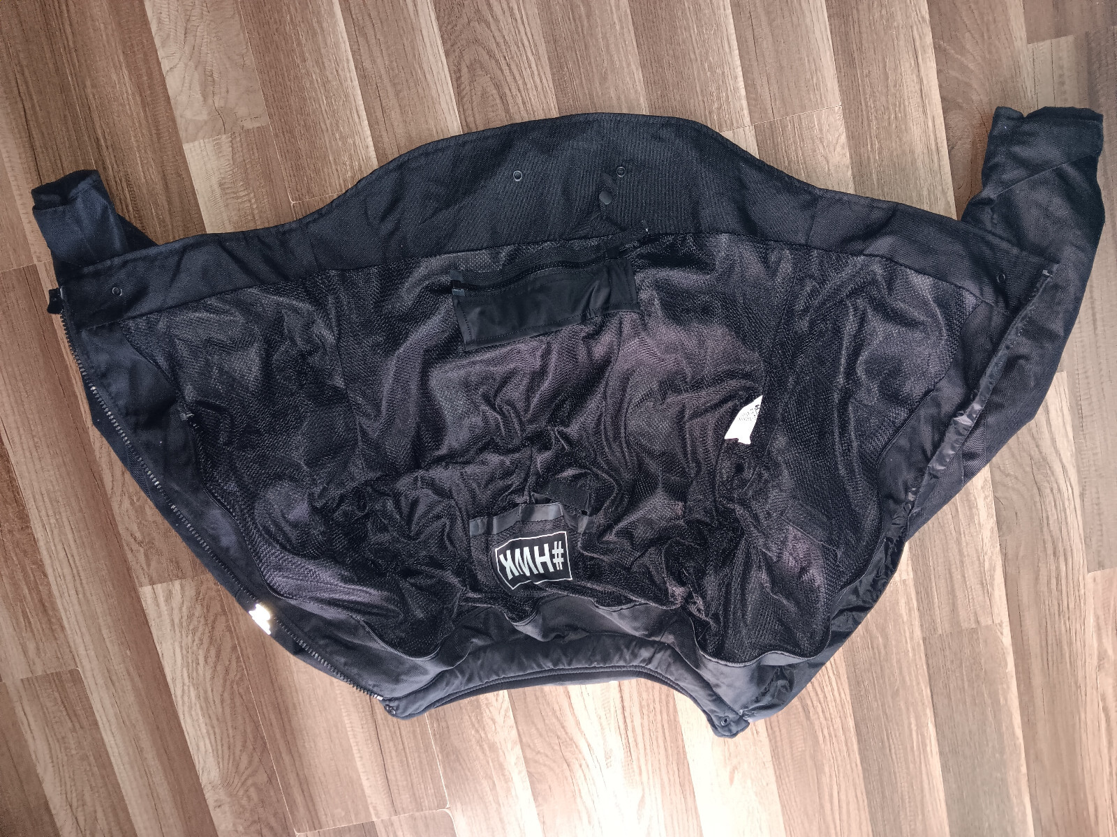 HWK motorsports apparel Large size women black color air vented jacket.