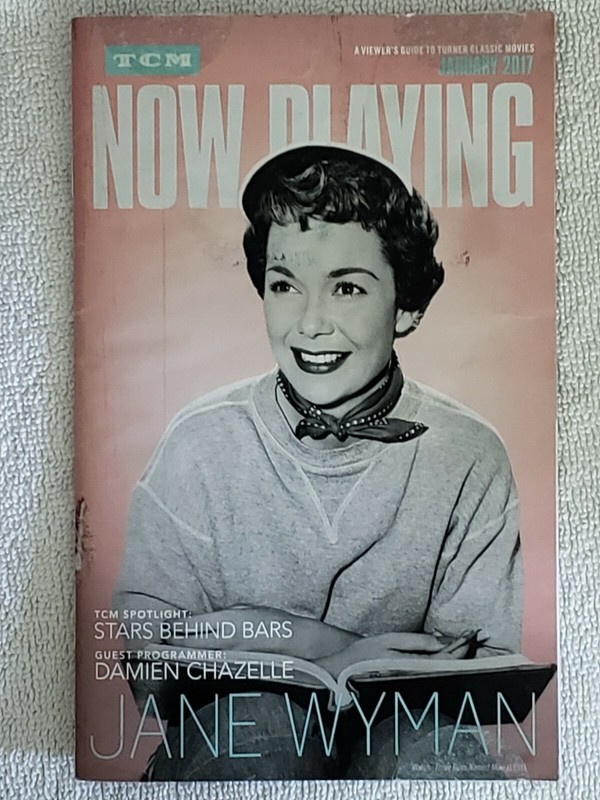 JANE WYMAN "TCM" NOW PLAYING JANUARY 2017, DAMIEN CHAZELL , STARS BEHIND BARS