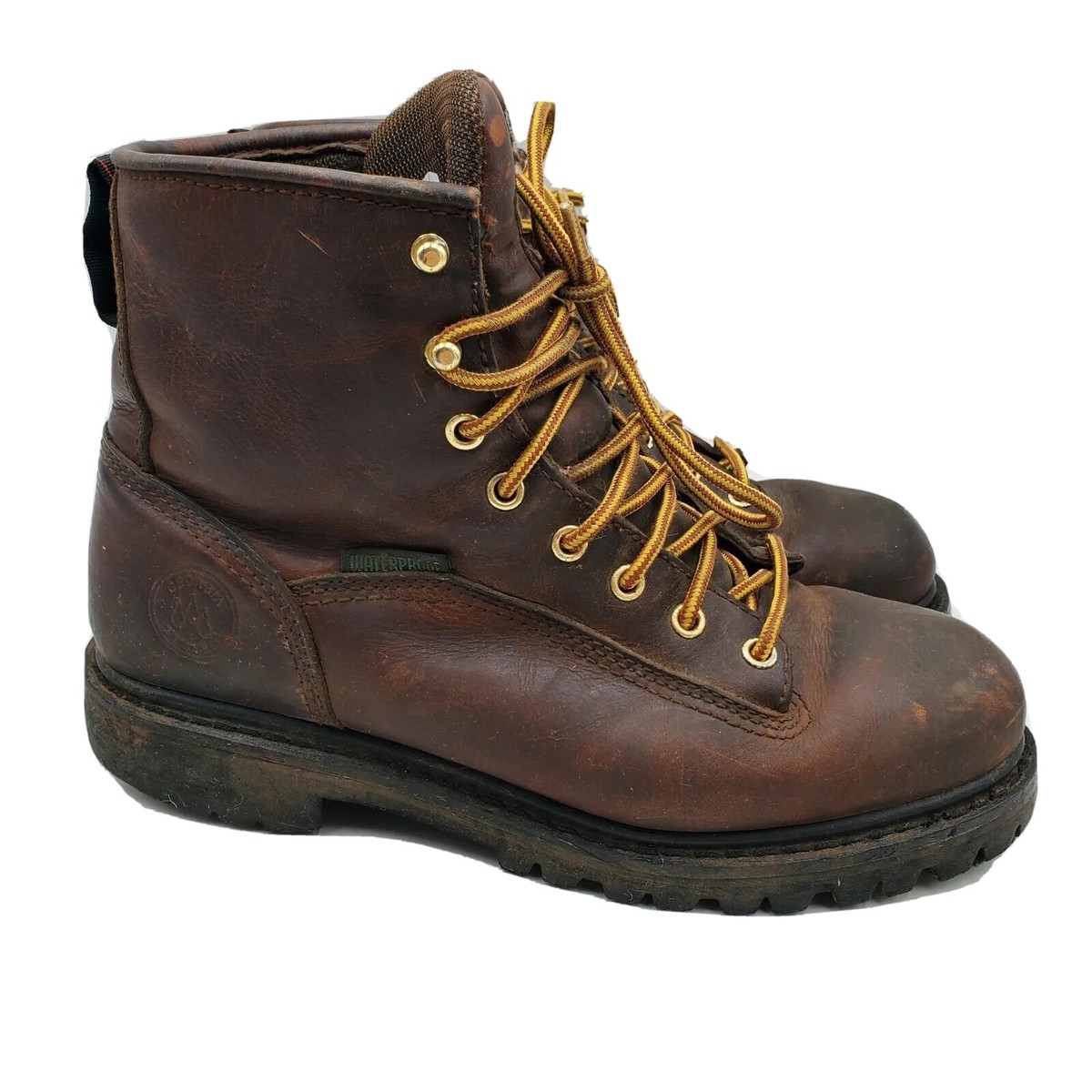 Georgia Boot Mens Size Leather Logger Work Boots Waterproof G6044 Wild  Copper