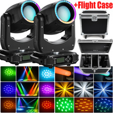 200W Moving Head Lights Stage Beam Lighting 8Gobo RGBW DJ DMX512 Flight Case