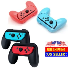 2 Pack Joy-Con Controller Handle Grip For Nintendo Switch Console Joy Con Black