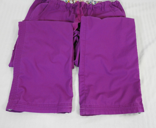 Koi Purple Fuchsia Medical Scrub Pants Large TALL. Elastic Waistband. 701T - Picture 12 of 23