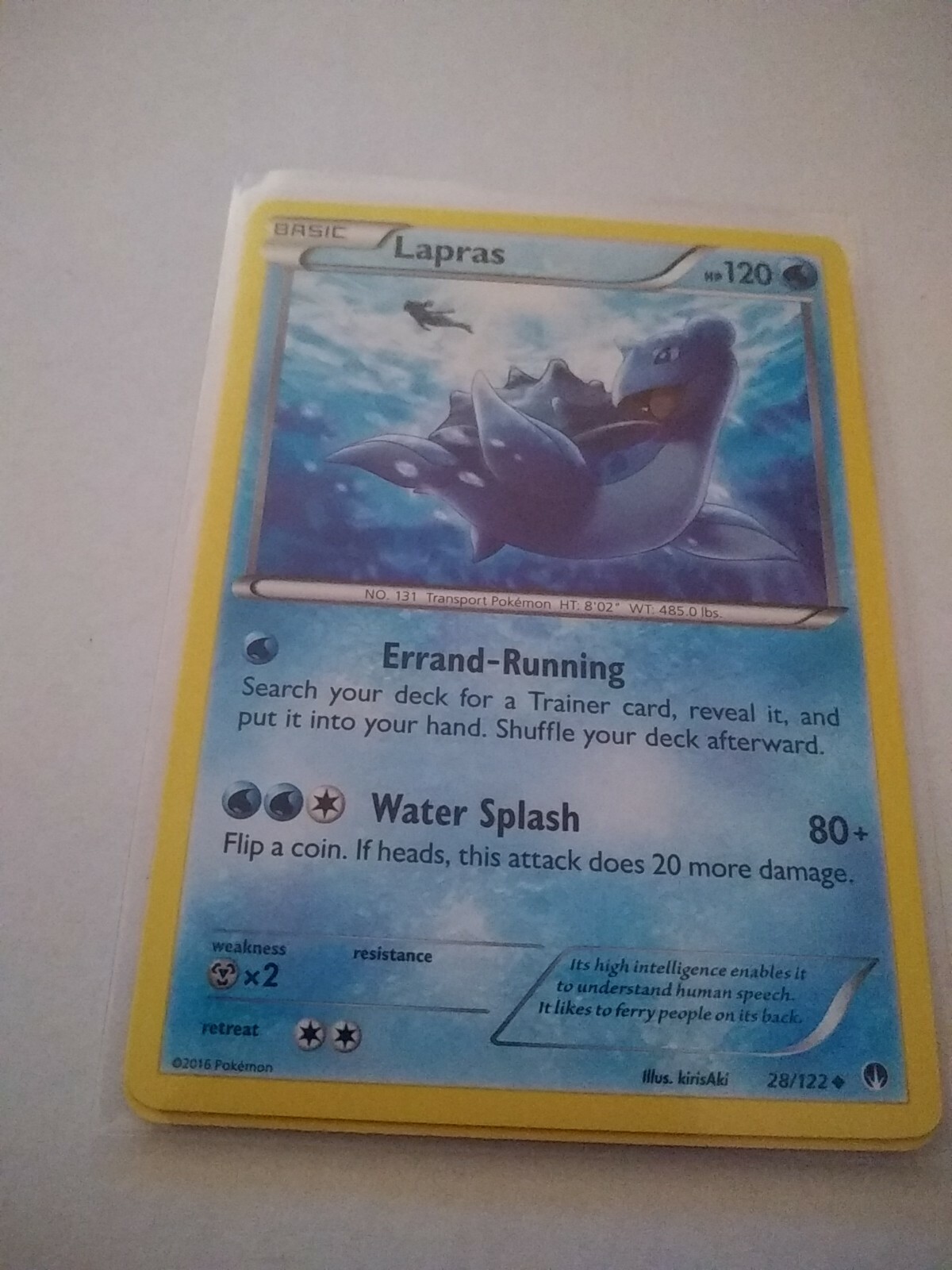 x3 Lapras - 28/122 - Uncommon Pokemon XY Breakpoint M/NM English