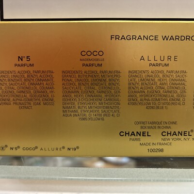 Chanel Gold Set Fragrance Wardrobe: No.5, Coco Mademoiselle
