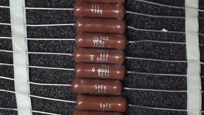 Qty 5 - Claro / Clarostat VC5E-1000 Ohm (1k Ohm) 5w 5% Wirewound Resistor 5 Watt