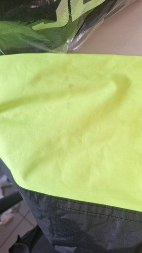 JDC Motorcycle Waterproof Rain Over Jacket Hi-Vis Black/Yellow SHIELD - L (78) - Picture 5 of 19