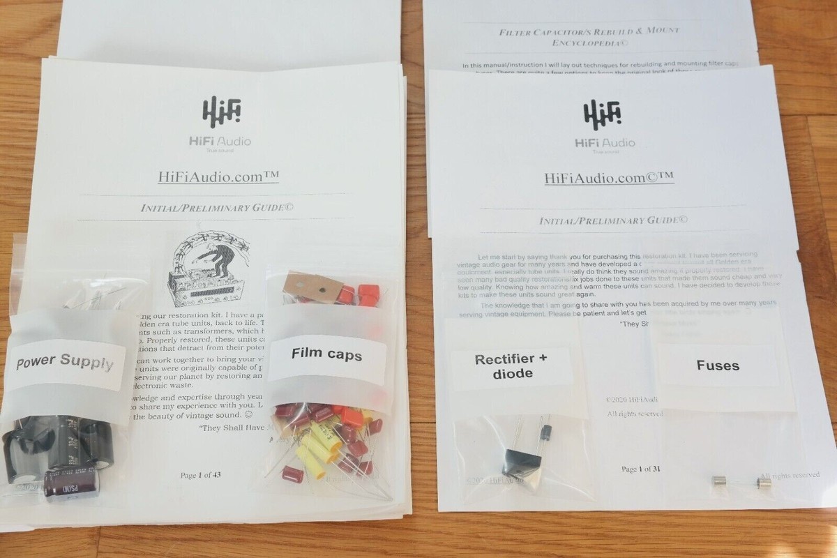 Marantz model 7T preamp capacitor restoration recap repair upgrade