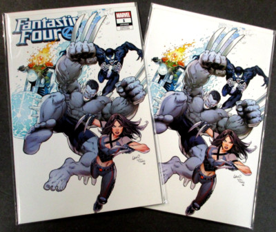 2X COVERS FANTASTIC FOUR #1 COMIC KINGDOM EXCLUSIVE TRADE/VIRGIN LGY646 PP111