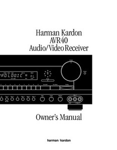 Harman Kardon Avr 1710 User Manual