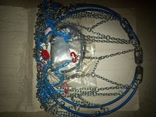 original 1 Paar Blue Star Größe 5 Schneeketten Größe 11 mm Weissenfels neu 