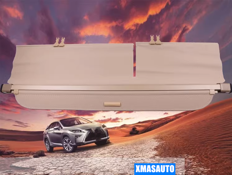 Auto intrekbare kofferbak pakketplank voor LEXUS RX270 RX350 RX450H 2007-2015,auto achterlaars cargo cover gordijn schild privacy paneel rolgordijn planken.,A-Black