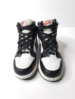 nike dunk panda high on feet