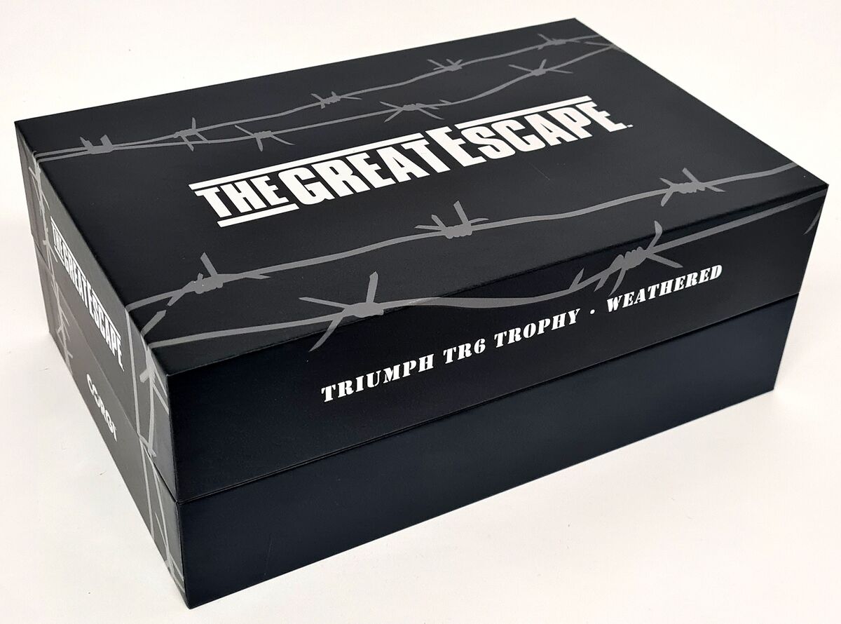 Corgi 1/12 Triumph TR6 Trophy The Great Escape Weathered Corgi 1/12 Triumph TR6 Trophy The Great Escape Weathered