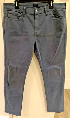 J. CREW FLEX Slim Stretch Men's BLUE GRAY Jean Like Pants 36 x 32