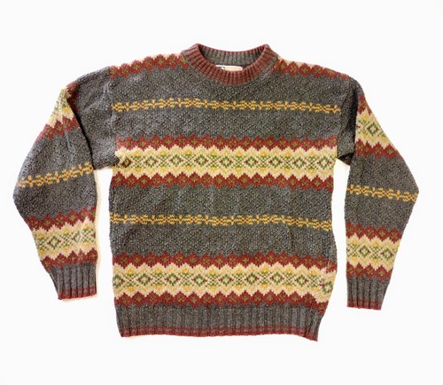 Knit Sweater Multicolor Striped 