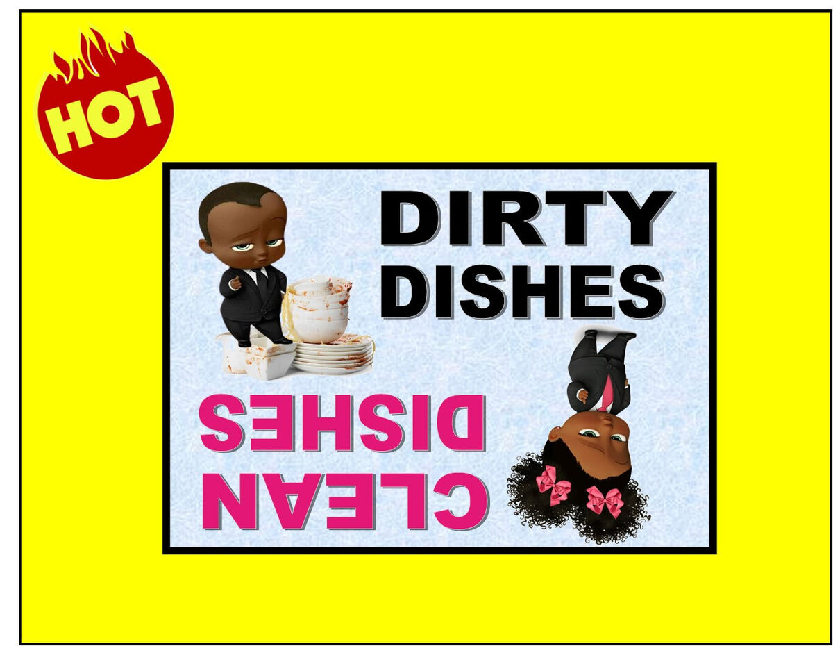 Dishwasher Magnet Clean Dirty Sign Funny