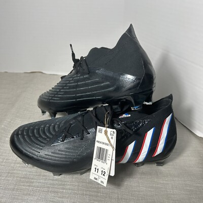 Adidas Predator Edge.1 Firm Ground Core Black Soccer Cleats Men s Sz 11 H02935