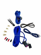 8 Gauge Amp Kit for Amplifier Install Wiring Complete RCA Cable BLUE 1500W