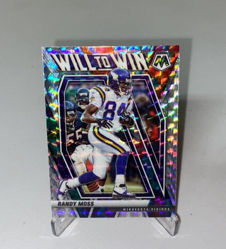 2021 Panini Mosaic Randy Moss Will to Win Silver Prizm #WW-19