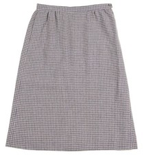 Pendleton Made in USA Gray Houndstooth TWEED Wool Womens Skirt Sz 8