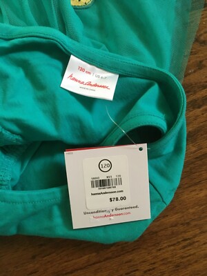 Hanna Andersson Girl's Summer Dress Soft Tulle Sleeveless Green Sz 6-7 NWT  | eBay