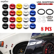 8pcs Car Bumper Quick Release Front Rear Bumper Fastener Trunk Fender Clip Kit