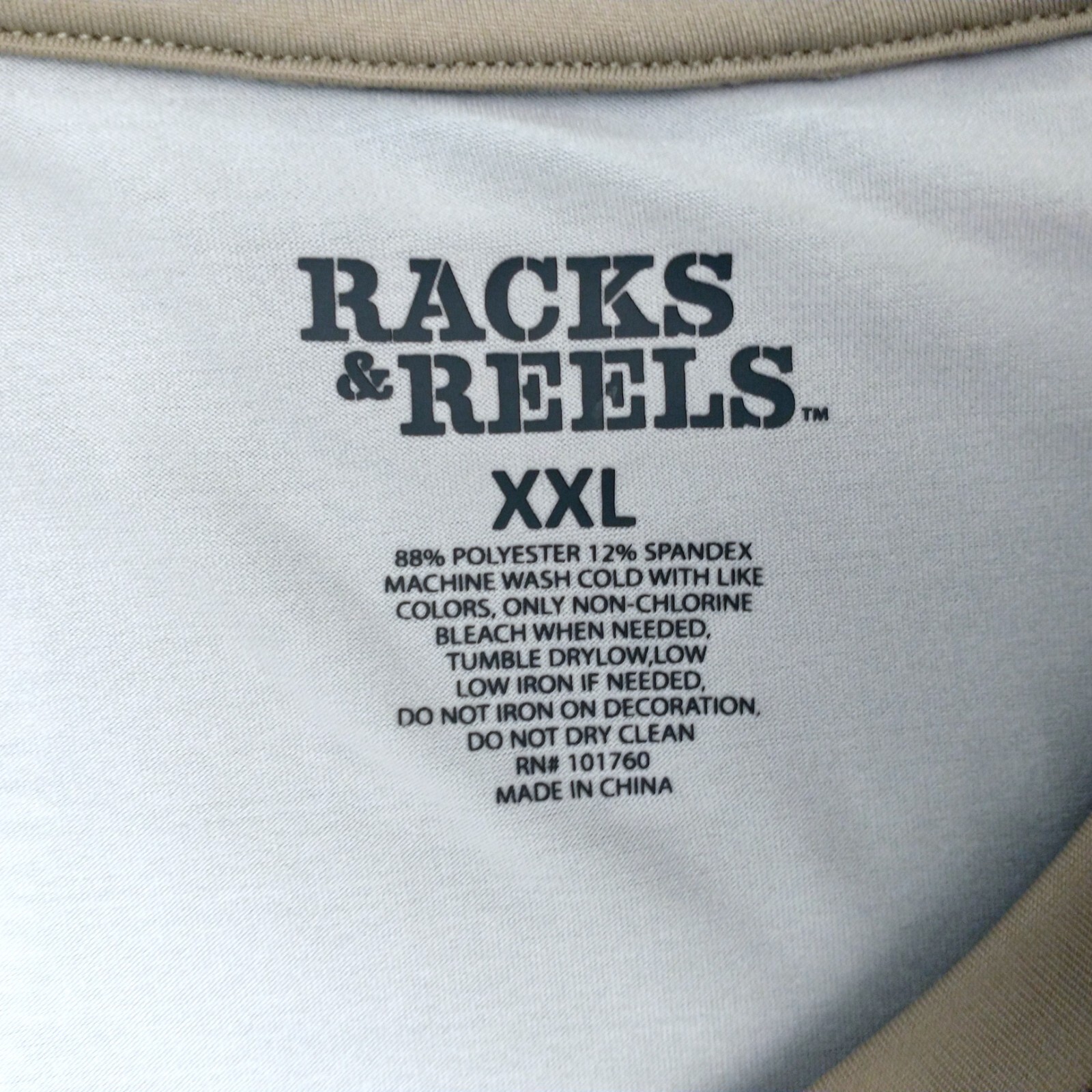 Racks and Reels Long Sleeve Shirt Top UPF 50 Moisture Wicking Trees XXL ...