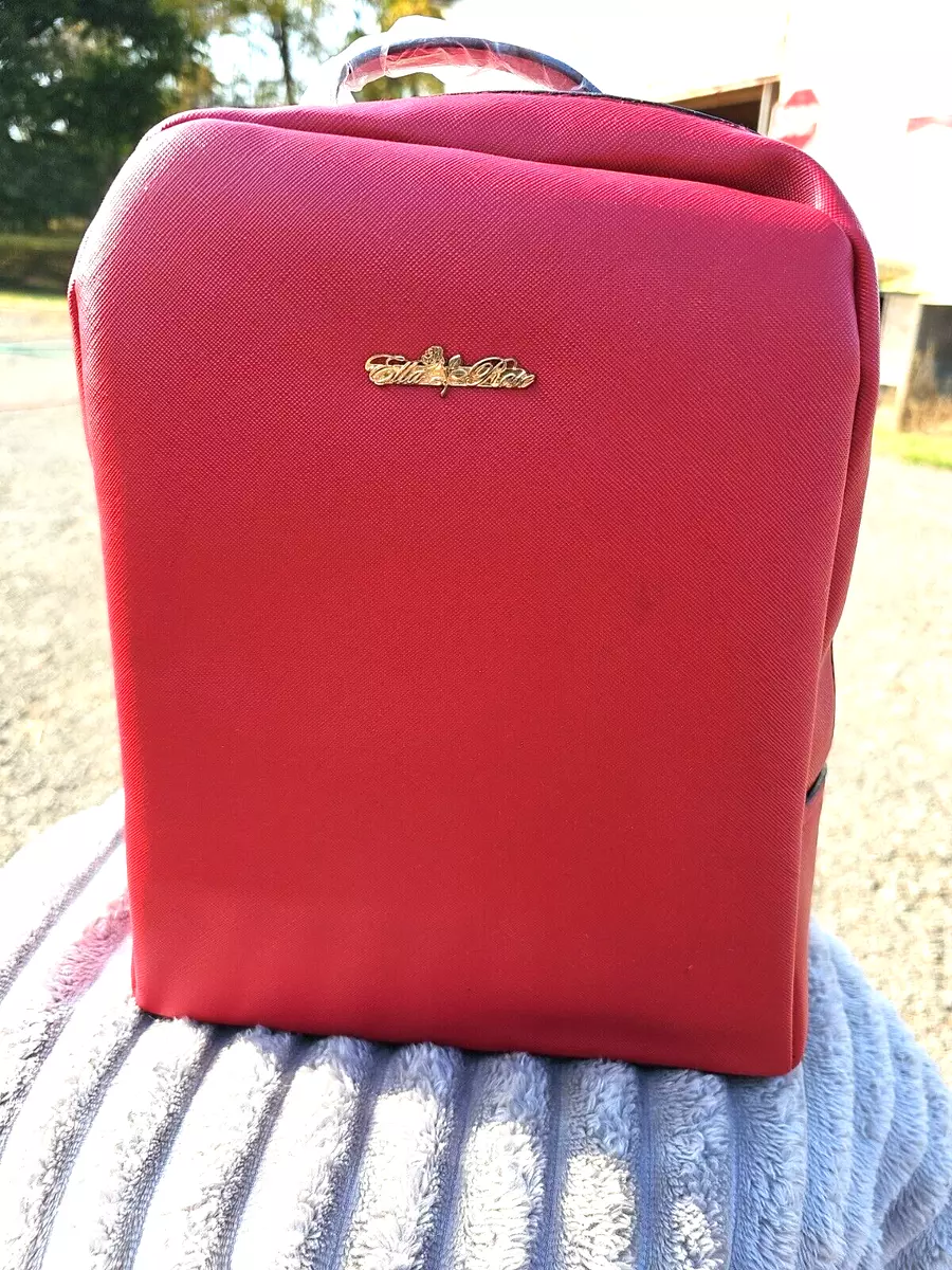 New Ella Rose Backpack/purse, Red, Gold Hardware. | eBay