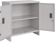 ARMADIO MINISPAZIO IN LAMIERA 2 ANTE 80X40X80 CM