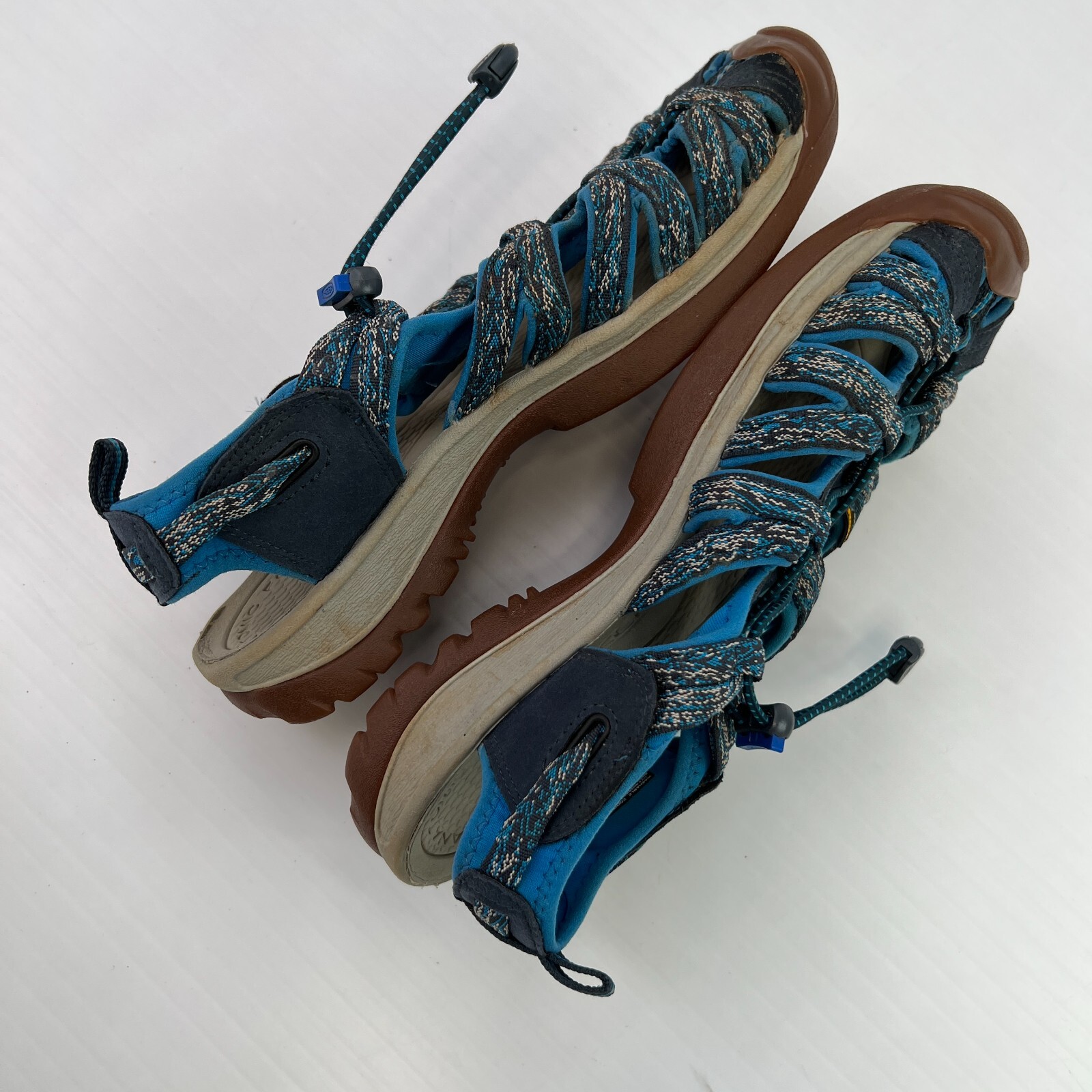 Keen sandalo donna 9 escursionismo impermeabile cinch basso stringato blu trail grip core go