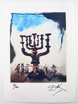 Salvador Dali Original Vintage Art Print Lithograph Signed Limited with COA