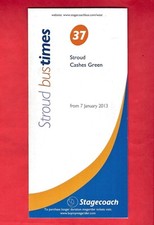 Bus Timetable - Stagecoach West - Service 37 - Stroud to Cashes Green - Jan 2013