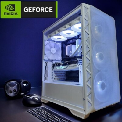 Liquid Cooled Gaming PC Desktop Computer i7 16GB RAM 1TB SSD NVIDIA RTX 3050 BT