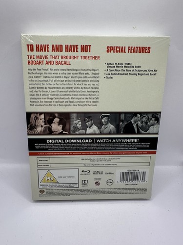 To Have and Have Not BLU-RAY Humphrey Bogart HMV Premium Collection NEW OOP - Picture 2 of 3